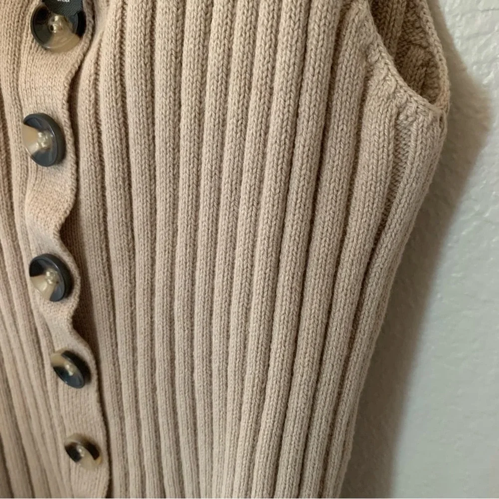 Francescas ALYA | Y2K size Large knit sweater top with buttons sleeveless 90's